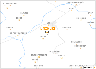 map of Lazhuki