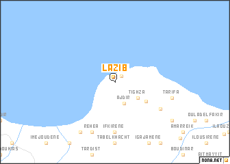 map of Laʼzîb