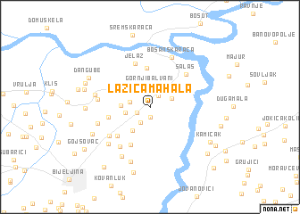 map of Lazića Mahala