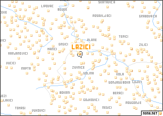 map of Lazići