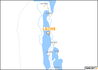 map of Lazima