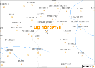 map of Lazinki Novyye