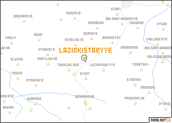 map of Lazinki Staryye