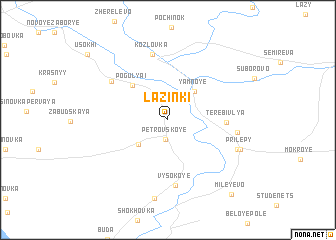 map of Lazinki