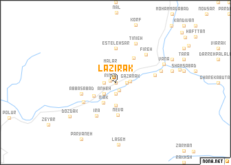 map of Lazīrak