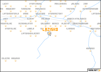 map of Lazisko