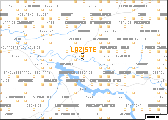 map of Lažiště