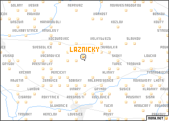 map of Lazníčky