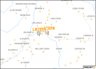 map of La Zona