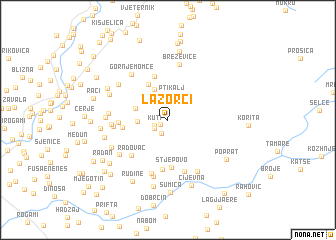 map of Lazorci