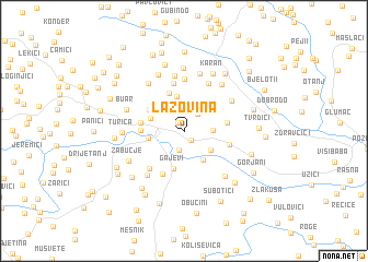 map of Lazovina