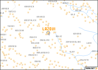 map of Lazovi