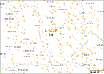 map of Lazovi