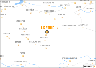 map of (( Lazovo ))