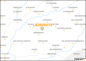 map of Lazovskiye