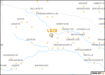 map of Lazo