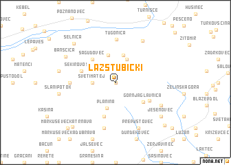 map of Laz Stubički