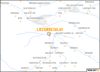 map of Lazu Baciului