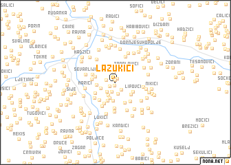 map of Lazukići