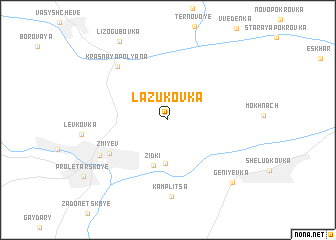 map of Lazukovka