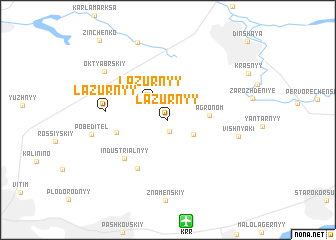 map of Lazurnyy