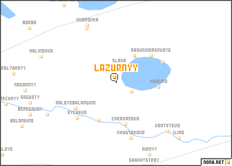 map of Lazurnyy