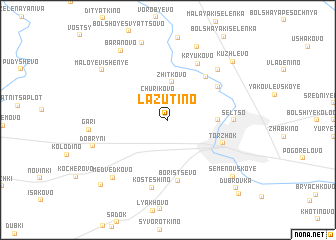 map of Lazutino