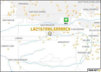 map of Lazy D Trailer Ranch