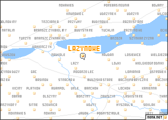 map of Łazy Nowe