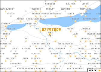 map of Łazy Stare