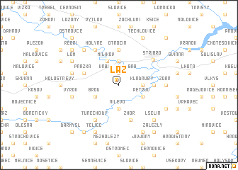 map of Láz