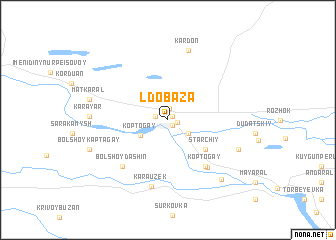 map of Lʼdobaza