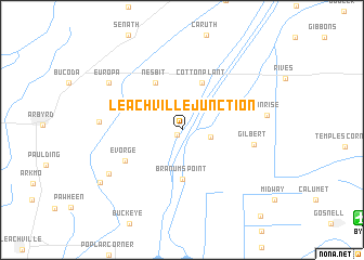 map of Leachville Junction