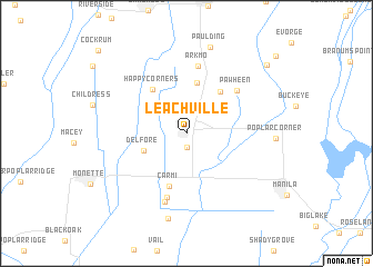 map of Leachville