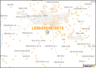 map of Leaders Heights