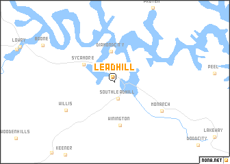 map of Lead Hill