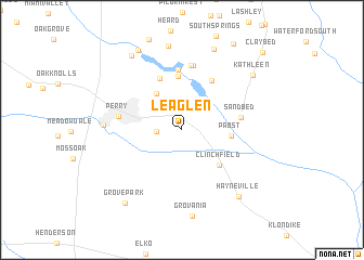 map of Lea Glen