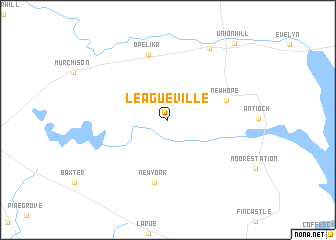 map of Leagueville