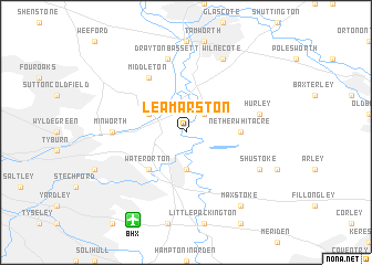 map of Lea Marston