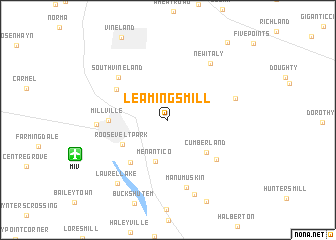 map of Leamings Mill