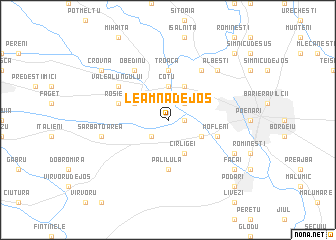 map of Leamna de Jos