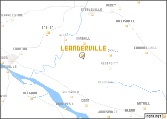 map of Leanderville