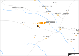 map of Leander