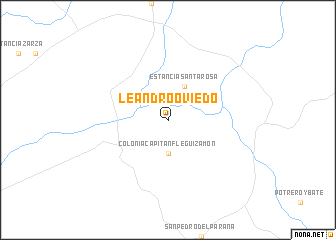 map of Leandro Oviedo