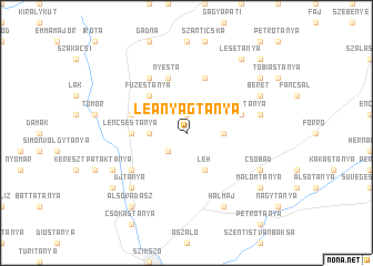 map of Leányágtanya