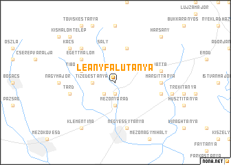 map of Leányfalutanya