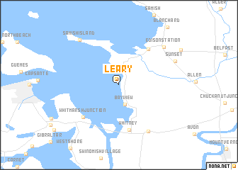 map of Leary