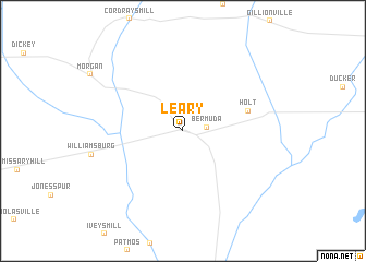 map of Leary