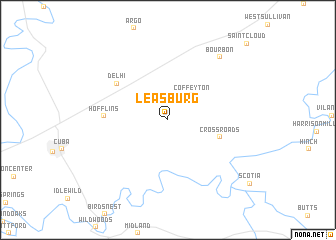 map of Leasburg