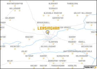 map of Leasingham